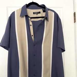 Nat Nast vintage 70/80s style shirt. Soprano/Mad Men style.  XL tall
